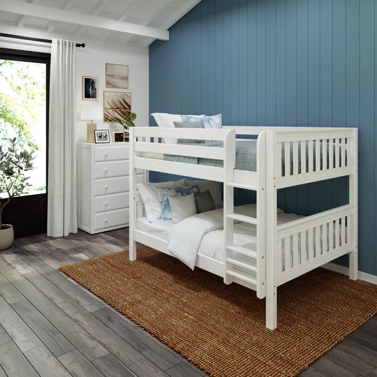 Full Low Bunk Bed with Ladder