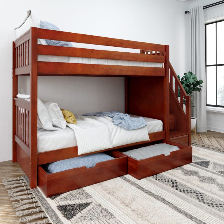 STELLAR CHESTNUT SLAT RIGHT DRAWERS OPEN stellar chestnut slat right drawers open