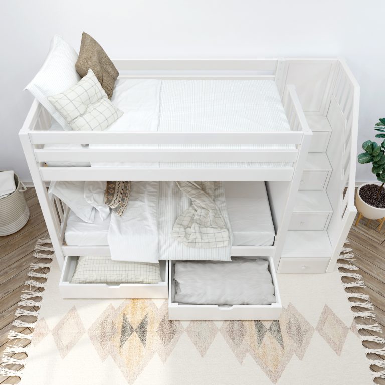 STELLAR WHITE SLAT ABOVE DRAWERS OPEN stellar white slat above drawers open