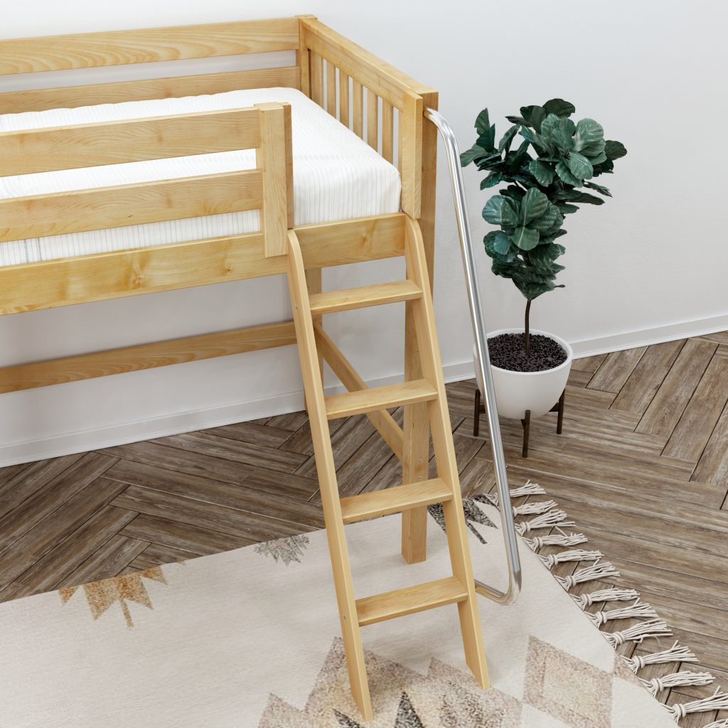 Sweet Maxtrix Twin Size Mid Loft Bed - Image 7