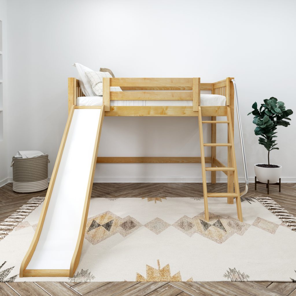 Sweet Maxtrix Twin Size Mid Loft Bed - Image 8