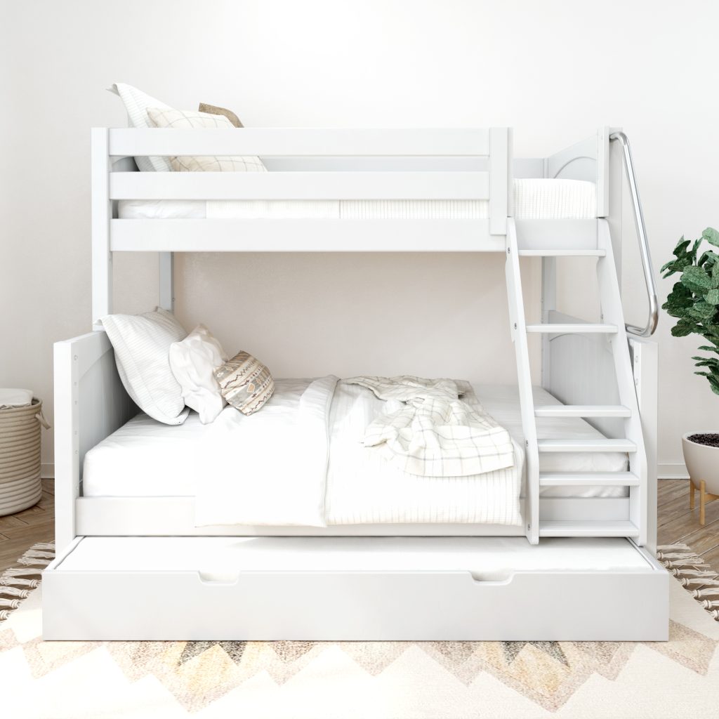 Slope White Panel Center Trundle Open