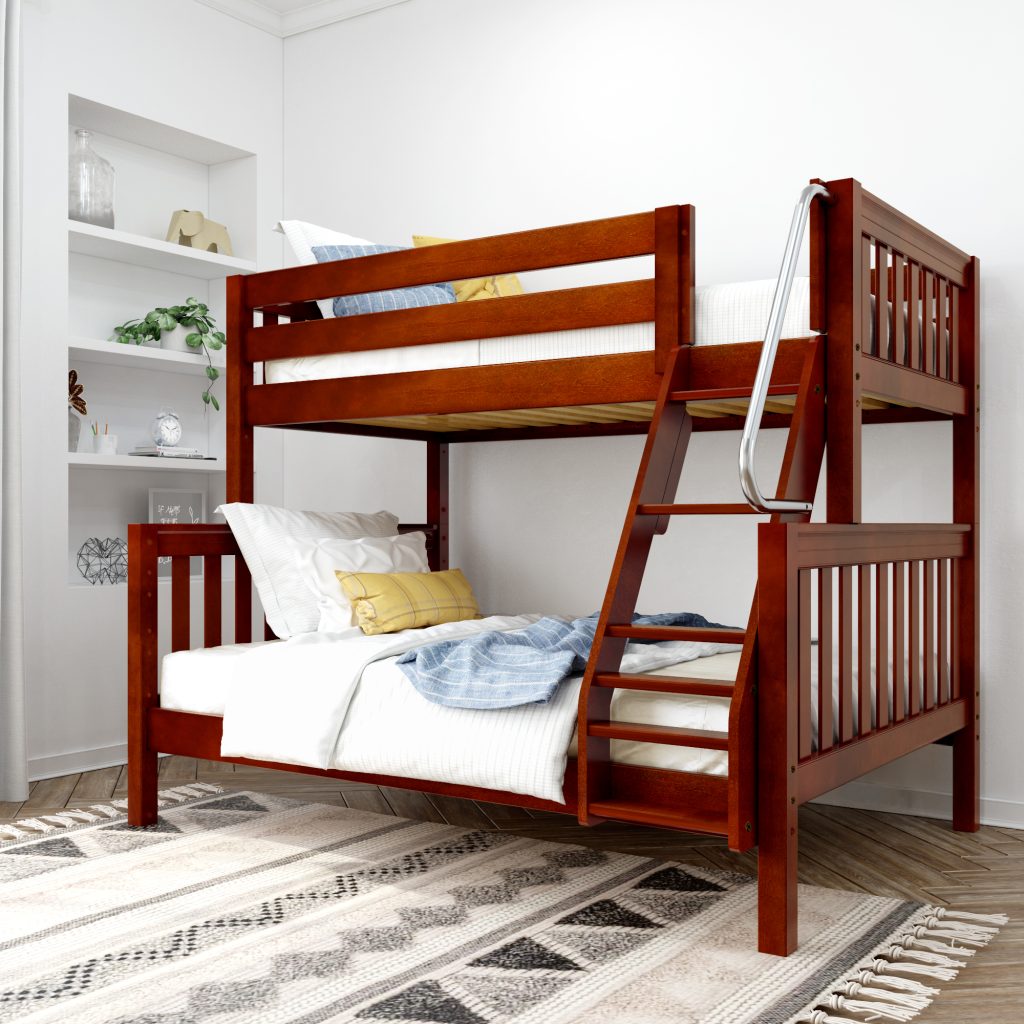 Medium Twin over Full Bunk Bed with Angled Ladder - Image 3