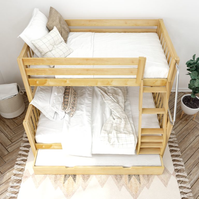 Slope Natural Slat Above Trundle Open slope natural slat above trundle open