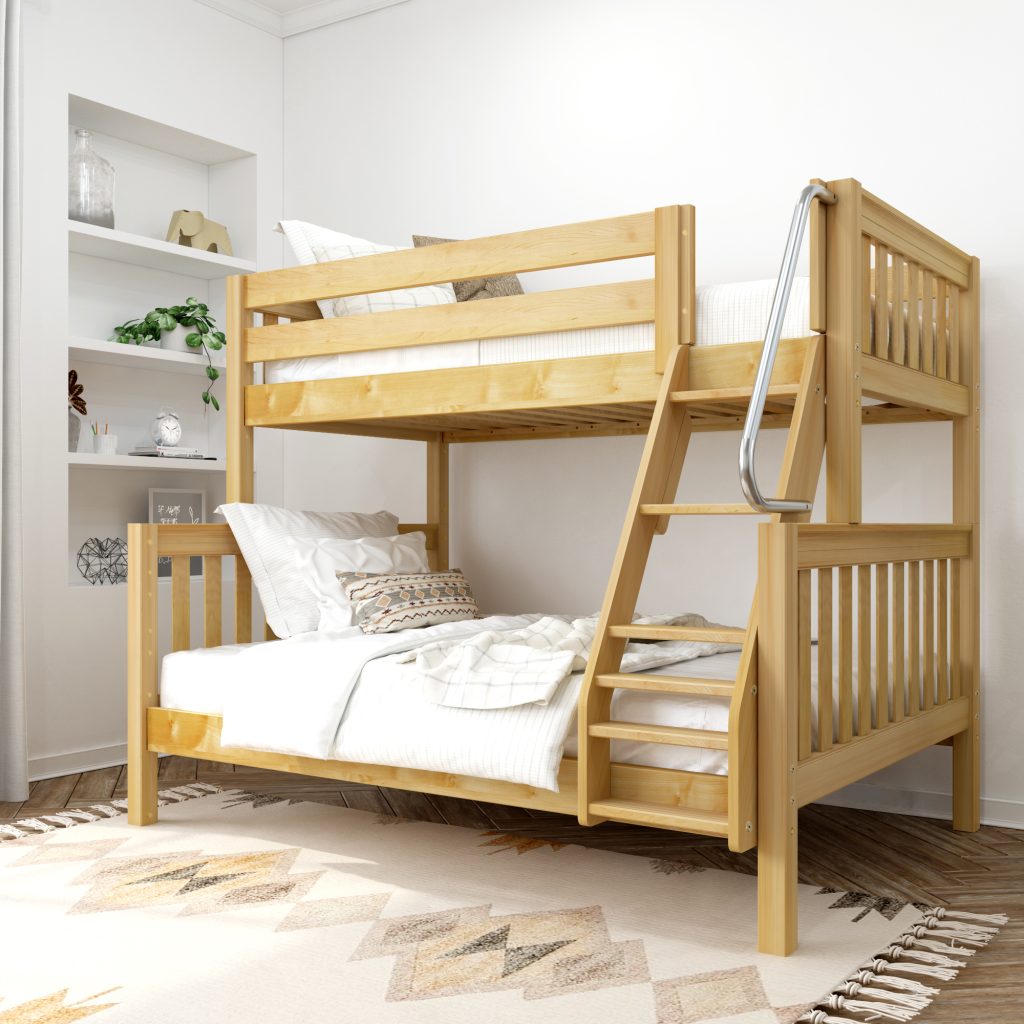 Medium Twin over Full Bunk Bed with Angled Ladder - Image 4