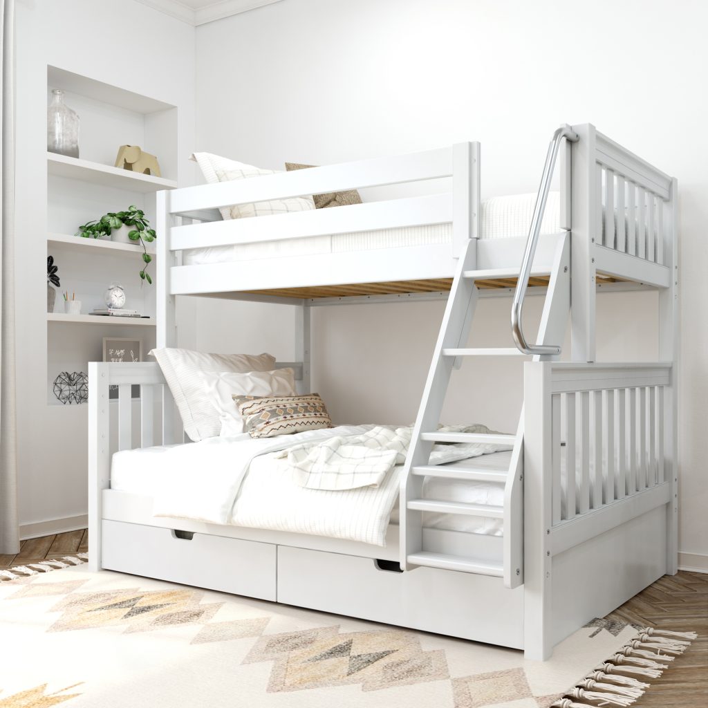 Medium Twin over Full Bunk Bed with Angled Ladder - Image 9