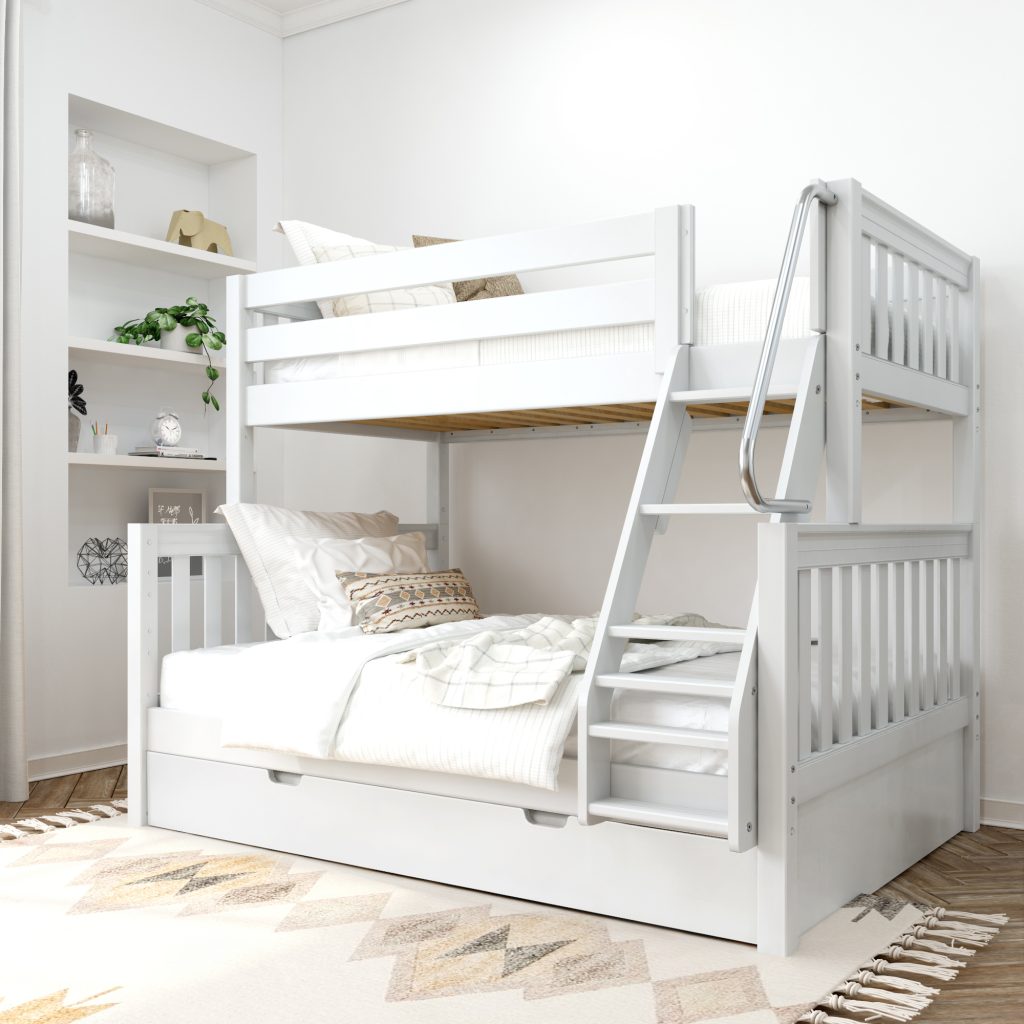 Medium Twin over Full Bunk Bed with Angled Ladder - Image 8