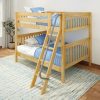 Solid Wood Maxtrix FAT Medium Full Over Full Bunk Bed with Ladder
