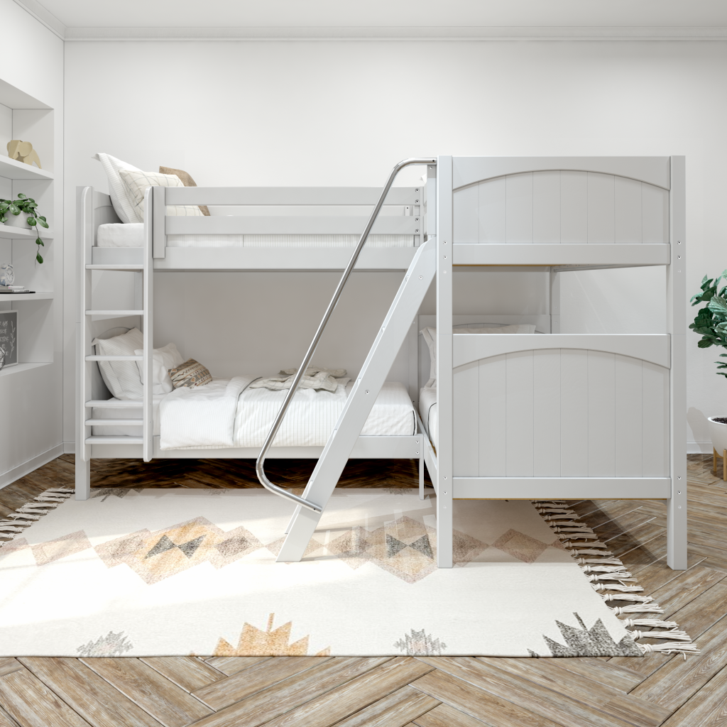 Quattro Twin over Twin High Corner Bunk with Ladders - Image 22