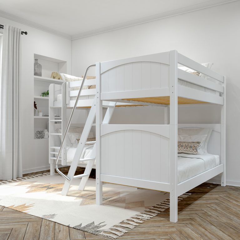 quattro white with panel bed left angle