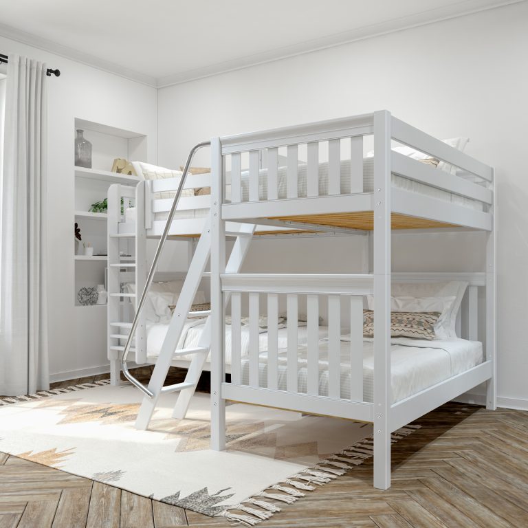 quattro white with slat bed left angle