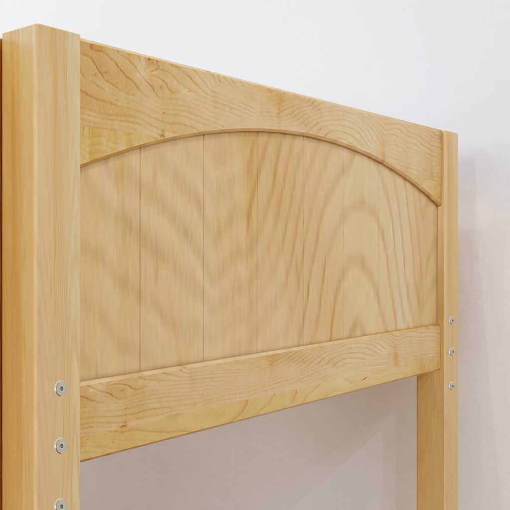 Maxtrix Wow Np Twin Low Loft Bed With Slide In Natural - Image 7