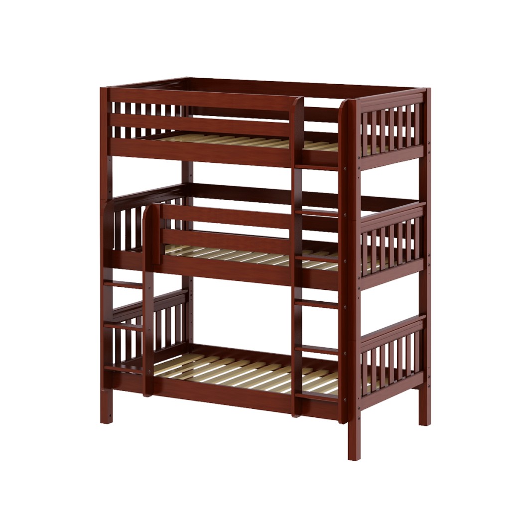 Twin XL Triple Bunk Bed with Straight Ladders - Image 11