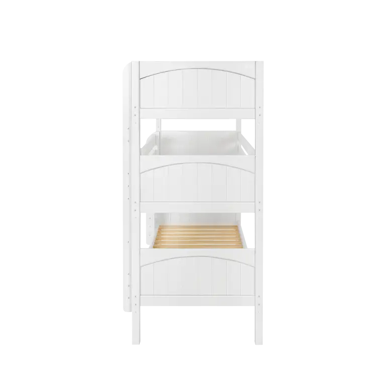 holy twin triple bunk bed with ladder white panel bed ends