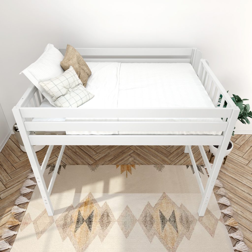 Maxtrix - Queen Size High Loft Bed with Straight Ladder - Image 12