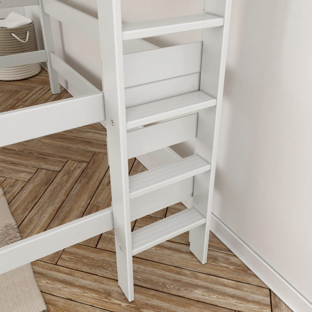 Maxtrix - Queen Size High Loft Bed with Straight Ladder - Image 11