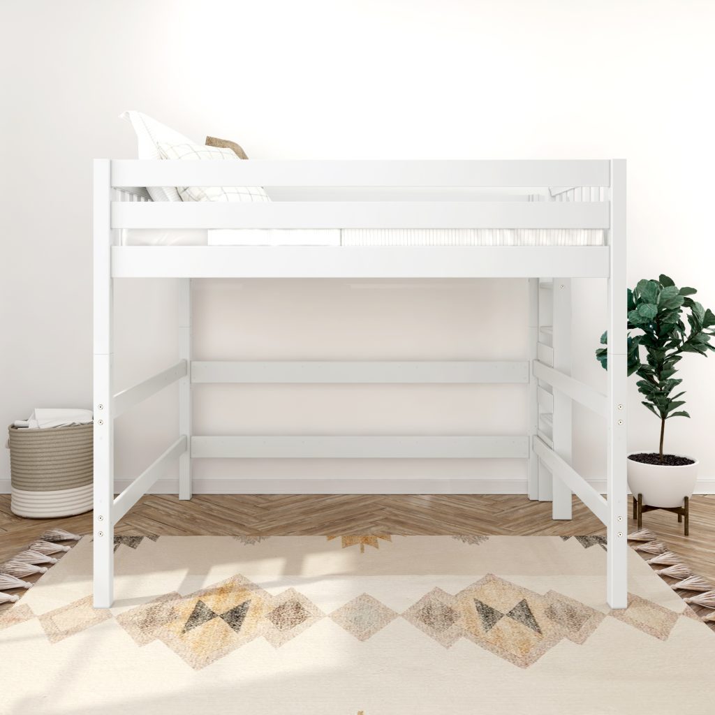Maxtrix - Queen Size High Loft Bed with Straight Ladder - Image 13