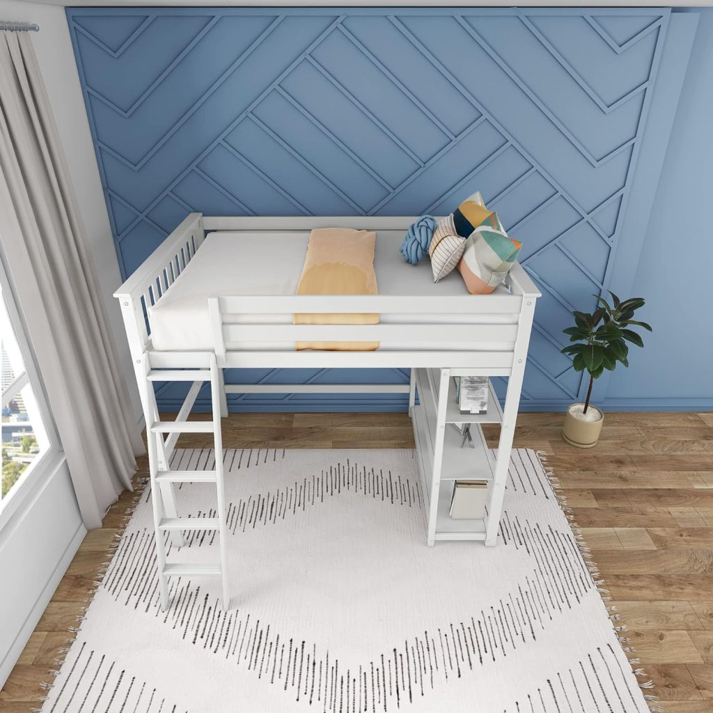 Max And Lily Full Loft Bed With Bookcase - Image 8