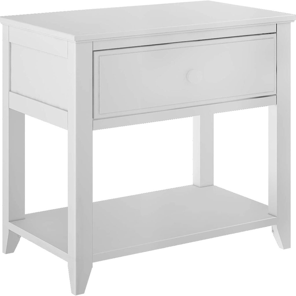 1 Drawer Night Stand In White Finish