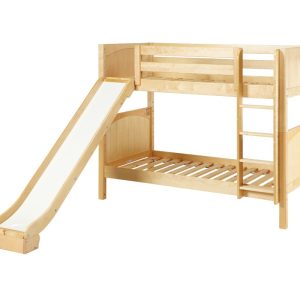 JOLLY / MEDIUM HEIGHT MAXTRIX TWIN OVER TWIN BUNK BED WITH SLIDE