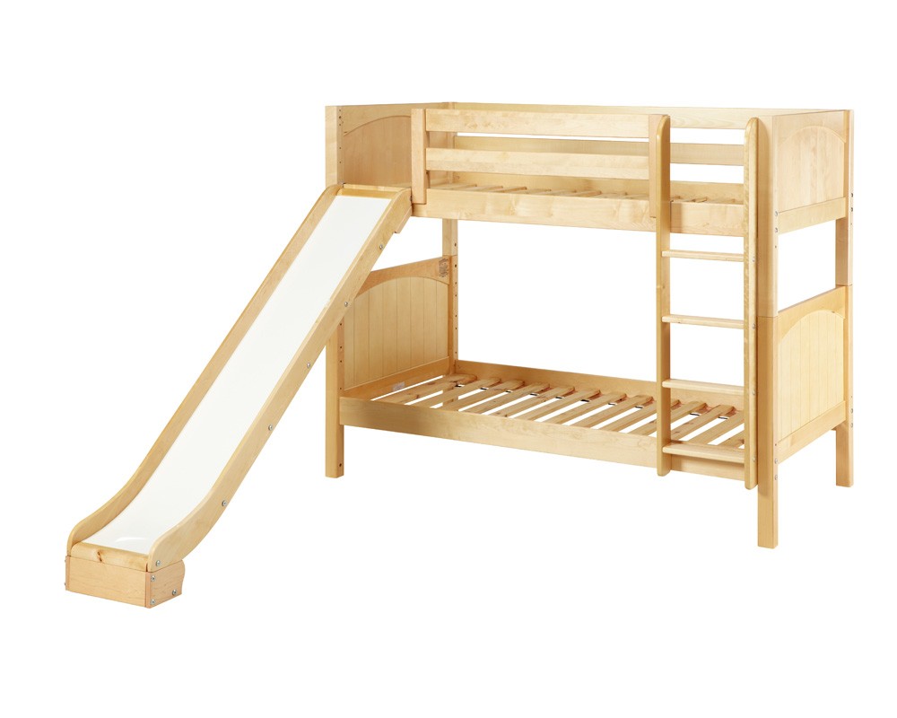JOLLY / MEDIUM HEIGHT MAXTRIX TWIN OVER TWIN BUNK BED WITH SLIDE