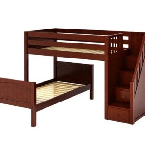 WANGLE / LOW HEIGHT MAXTRIX L-SHAPE TWIN OVER TWIN BUNK BED