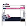 SOLID WOOD TWIN OVER FULL BUNK BED IN WHITE FINISH