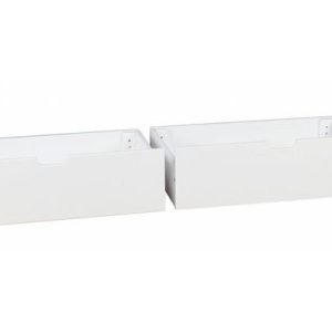 2 WHITE UNDER BED DRAWERS FOR MAX & LILY BEDS