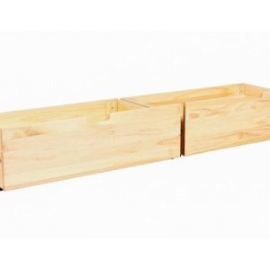 2 NATURAL UNDER BED DRAWERS FOR MAX & LILY BEDS