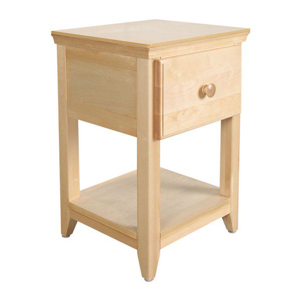 1 DRAWER NIGHT STAND IN NATURAL FINISH