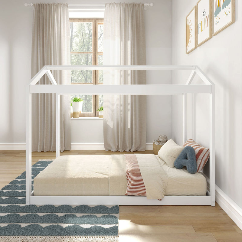 Max and Lily Twin Size Floor House Bed - Image 3