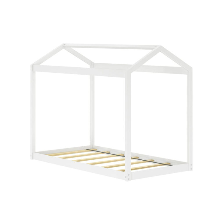 Max and Lily Twin Size Floor House Bed - Thumbnail Image 4