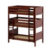 HOLY / MAXTRIX TRIPLE BUNK BED SIZE TWINv WITH STRAIGHT LADDER