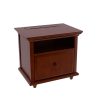 MAXTRIX NIGHTSTAND WITH CHARGING STATION IN CHESTNUT