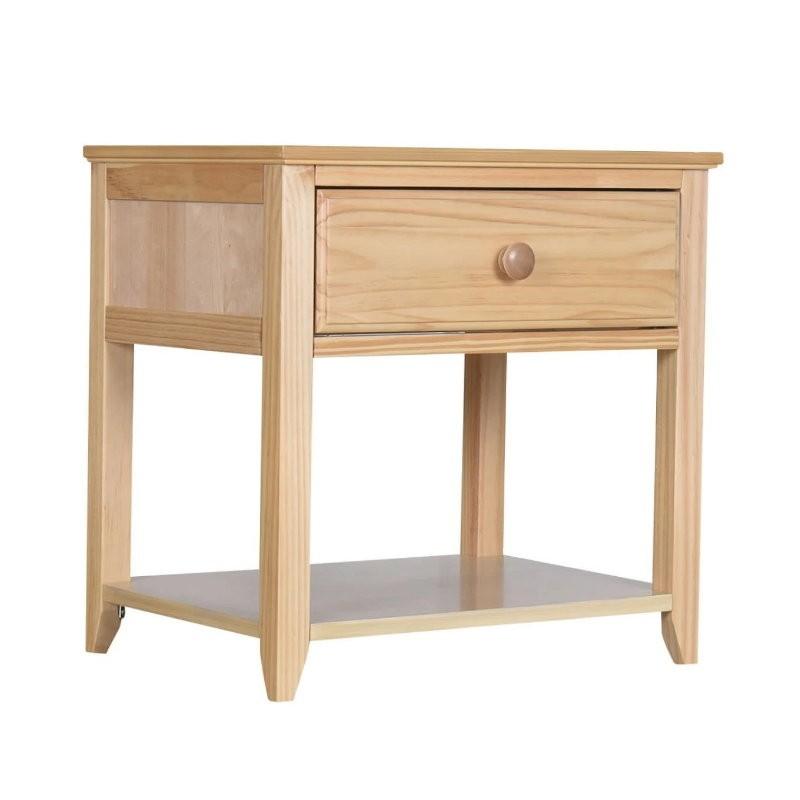 1 DRAWER NIGHT STAND IN NATURAL FINISH