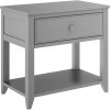 1 DRAWER NIGHT STAND IN NATURAL FINISH