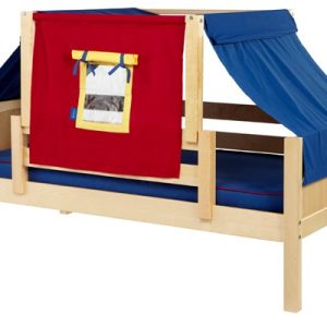 YO29 / TWIN DAYBED WITH BACK & FRONT GUARD RAIL & TOP TENT