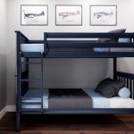 SOLID WOOD TWIN OVER TWIN BUNK BED IN NATURAL FINISH