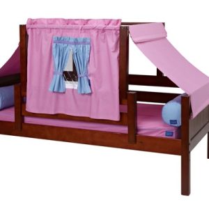 YO28 / TWIN DAYBED WITH BACK & FRONT GUARD RAIL & TOP TENT