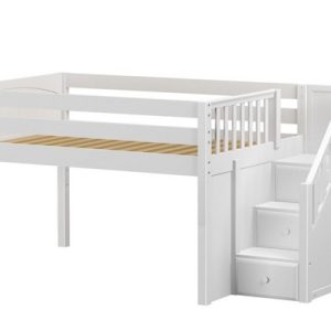 PERFECT / FULL SIZE LOW LOFT BED WITH STAIRS