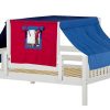 YES21 / FULL DAYBED WITH BACK & FRONT GUARD RAIL & TOP TENT