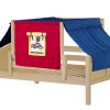 YES29 / FULL DAYBED WITH BACK & FRONT GUARD RAIL & TOP TENT