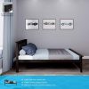 SOLID WOOD FULL SIZE PLATFORM BED IN ESPRESSO FINISH