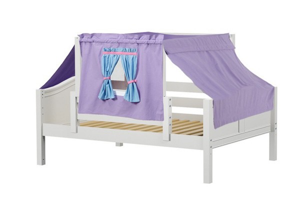 YES27 / FULL DAYBED WITH BACK & FRONT GUARD RAIL & TOP TENT