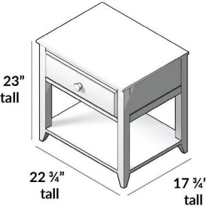1 DRAWER NIGHT STAND IN NATURAL FINISH