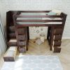 CHESTER ESPRESSO / TWIN LOFT BED WITH STAIRS & STORAGE