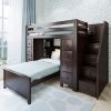 CHESTER 2 ESPRESSO  / TWIN LOFT BUNK BED WITH STAIRS & STORAGE