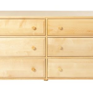 6 DRAWER MAXTRIX DOUBLE DRESSER IN NATURAL