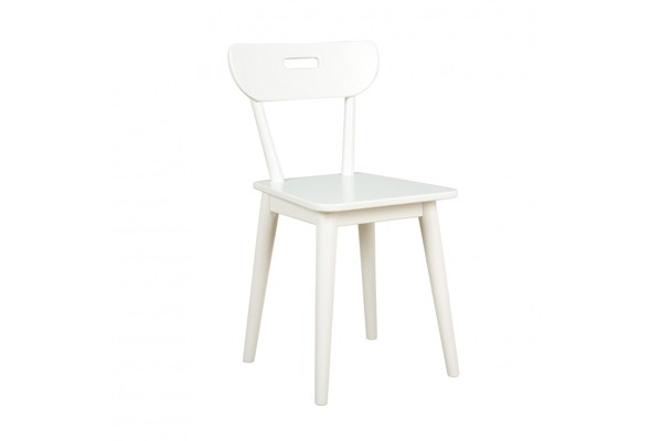 251X-002 Solid Wood Kids White Chair