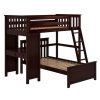 CANTERBURY 1/ TWIN OVER TWIN LOFT BED WITH DESK ESPRESSO